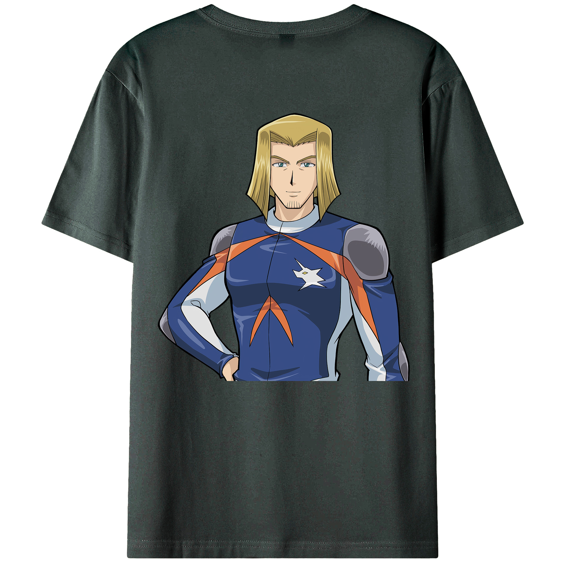 （画像用） 遊☆戯☆王 Yu-Gi-Oh! 綿100％ メンズ半袖Tシャツ（バックプリント） 通気性